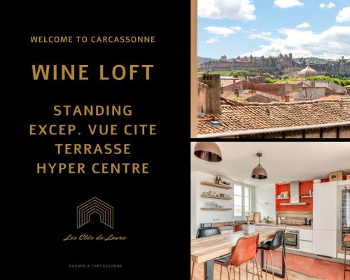 Les Clés de Laure - Wine Loft, Terrasse et Vue extraordinaire sur la cité médiévale