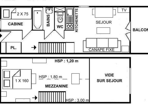 Appartement Appartement Les Saisies, 1 pièce, 4 personnes - FR-1-594-100 Avenue des JO Hauteluce