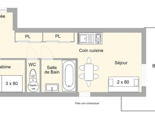 Appartement Les Saisies, 1 pièce, 5 personnes - FR-1-594-114 Hauteluce france