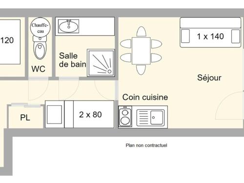 Appartement Appartement Les Saisies, 1 pièce, 5 personnes - FR-1-594-78 RUE DES PERIOTS Hauteluce