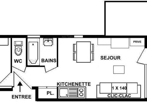 Appartement Appartement Les Saisies, 2 pièces, 4 personnes - FR-1-594-125 480 Chemin du Cristal Hauteluce