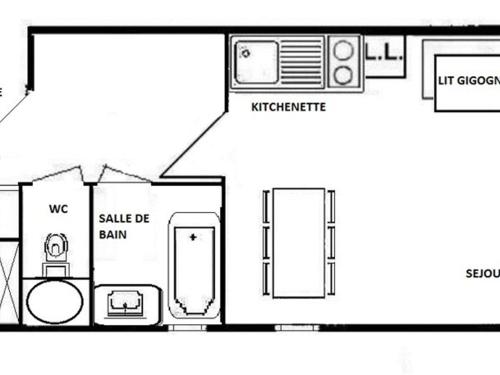 Appartement Appartement Les Saisies, 2 pièces, 4 personnes - FR-1-594-135 60 chemin du Manant Hauteluce