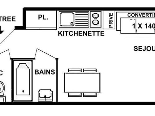 Appartement Appartement Les Saisies, 2 pièces, 4 personnes - FR-1-594-146 24 Chemin du Cristal Hauteluce