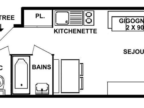 Appartement Appartement Les Saisies, 2 pièces, 4 personnes - FR-1-594-149 24 Chemin du Cristal Hauteluce