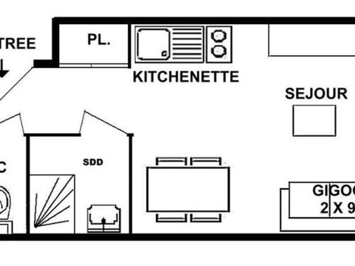 Appartement Appartement Les Saisies, 2 pièces, 4 personnes - FR-1-594-154 40 Chemin du Cristal Hauteluce