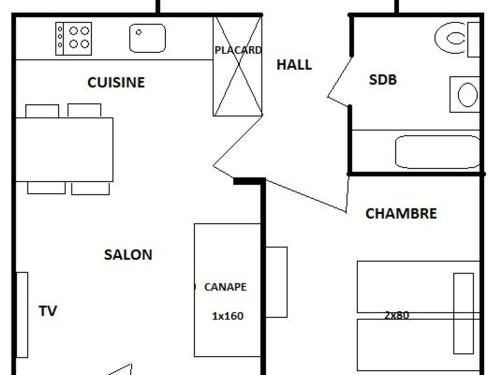 Appartement Appartement Les Saisies, 2 pièces, 4 personnes - FR-1-594-167 route de la Traie Hauteluce