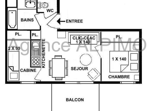 Appartement Appartement Les Saisies, 2 pièces, 6 personnes - FR-1-594-185 Route du Mont Bisanne Hauteluce