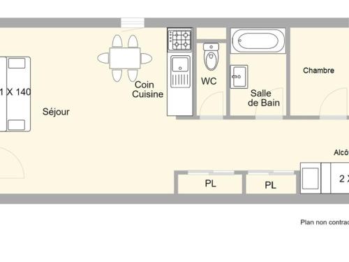 Appartement Appartement Les Saisies, 2 pièces, 6 personnes - FR-1-594-203 Chemin du Cristal Hauteluce