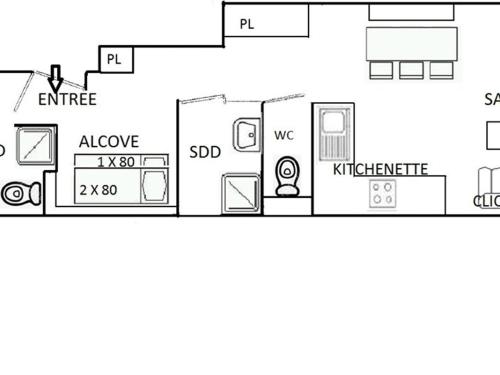 Appartement Appartement Les Saisies, 2 pièces, 7 personnes - FR-1-594-227 449 Avenue des JO Hauteluce