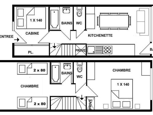 Appartement Appartement Les Saisies, 3 pièces, 8 personnes - FR-1-594-182 60 Chemin du Cristal Hauteluce