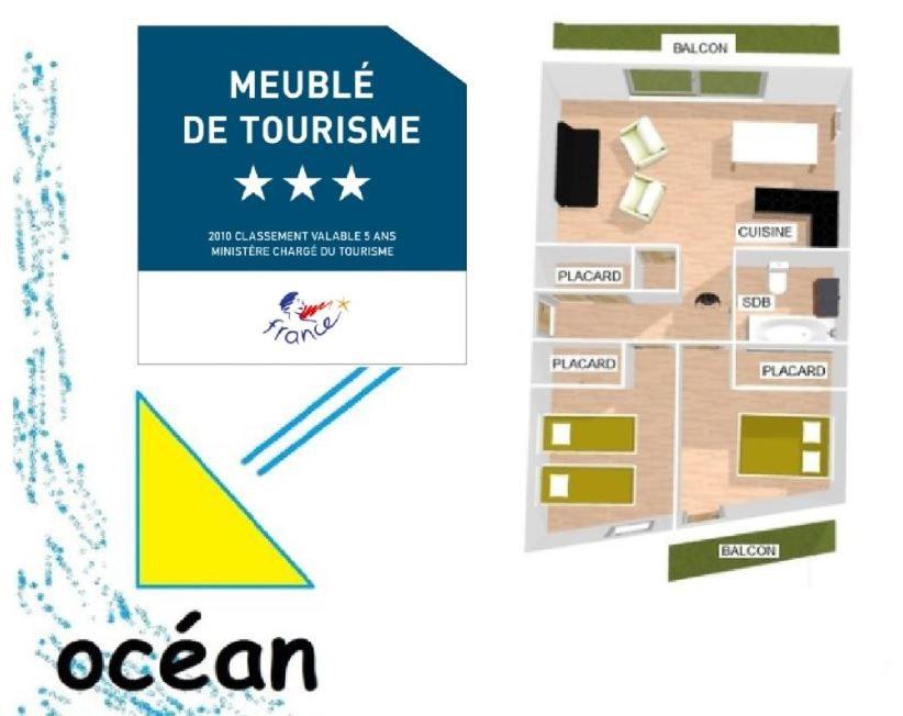 Appartement LOCBASQUE COM Appartement Résid Bidart Plage , classé meublé de tourisme 3 étoiles Résidence Bidart Plage, Bat Danga, Apt 41 Chemin Parlementia 64210 Bidart