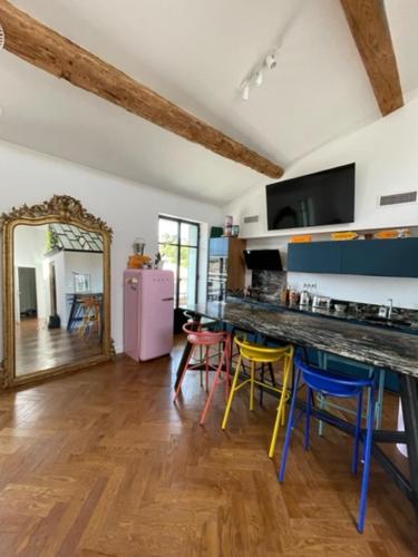 Loft avec vue panoramique sur la cité médiévale