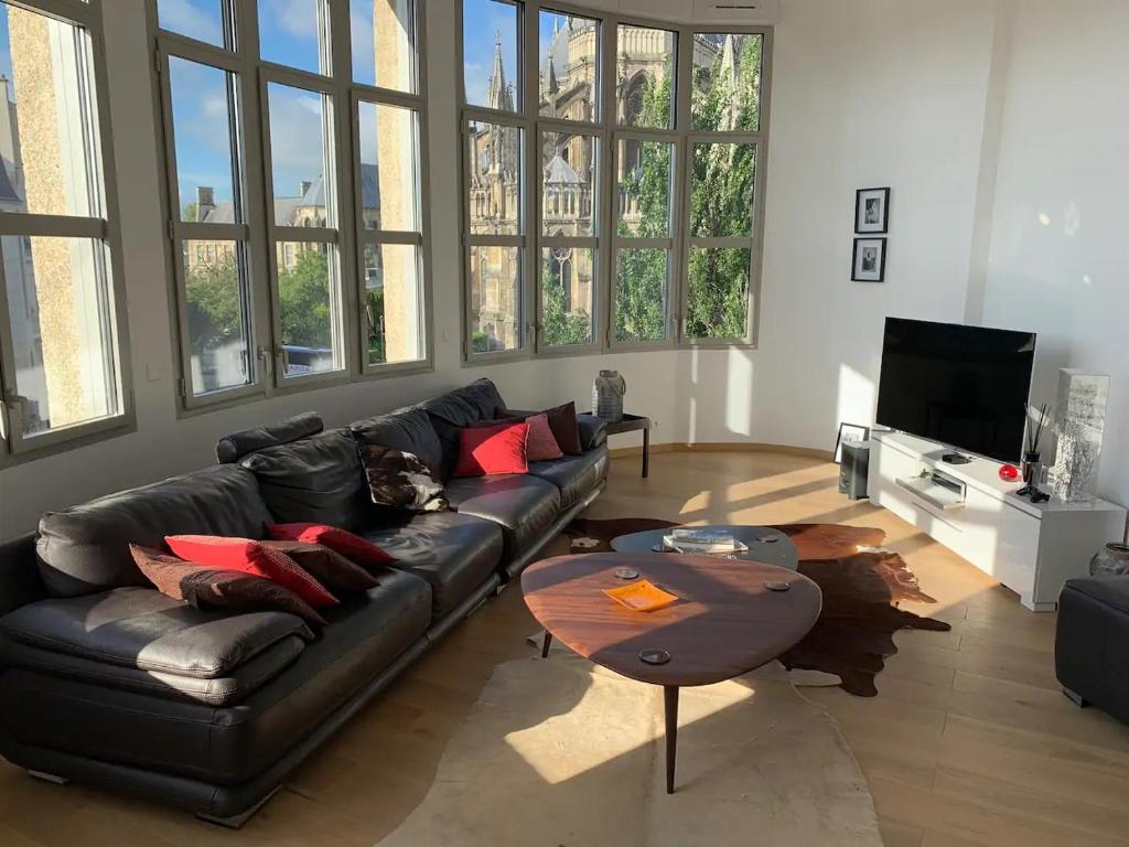 Appartement Loft des Sacres - Vue unique sur la Cathédrale 2ème étage Rue de la Grue 51100 Reims