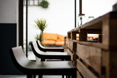 Loft industriel avec patio en centre-ville
