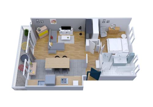 Lorient - LE GRAND LARGE - Grand Balcon Plein Sud - Lit Queen Size