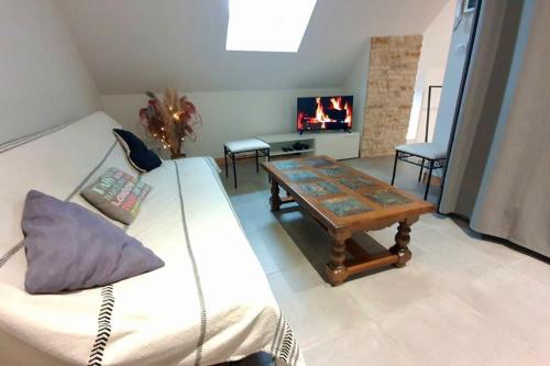 Lumineux appartement duplex, très bien équipé