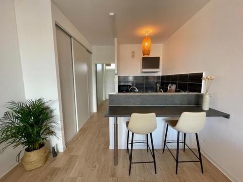 Lumineux Studio 30m2 / Balcon / Proche Gare et Ville