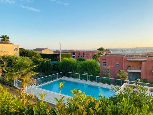 LUXURY FLAT NICE PANORAMIC VIEW - swimming pool - parking - terrace