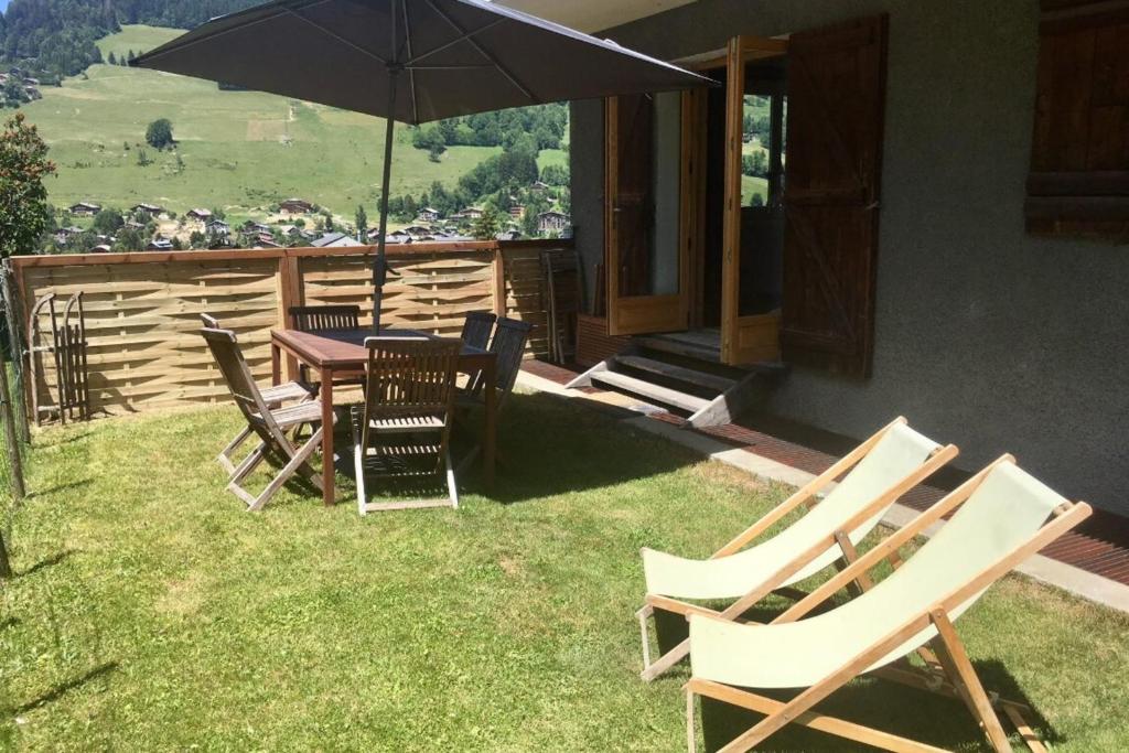 Appartement Luxury furnished apartment with garden and a magnificent open views 170 rue des Tremplins 74120 Megève