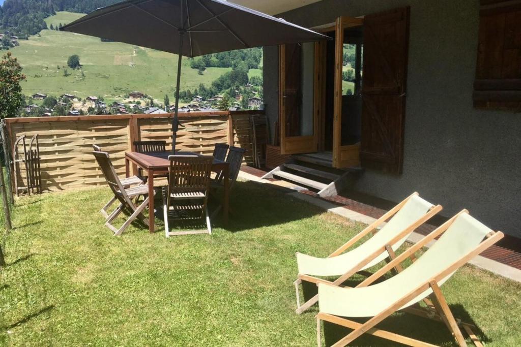 Luxury furnished apartment with garden and a magnificent open views 170 rue des Tremplins, 74120 Megève