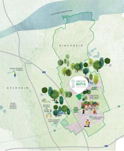 Luxusappartement Kirchheim Grüne Mitte