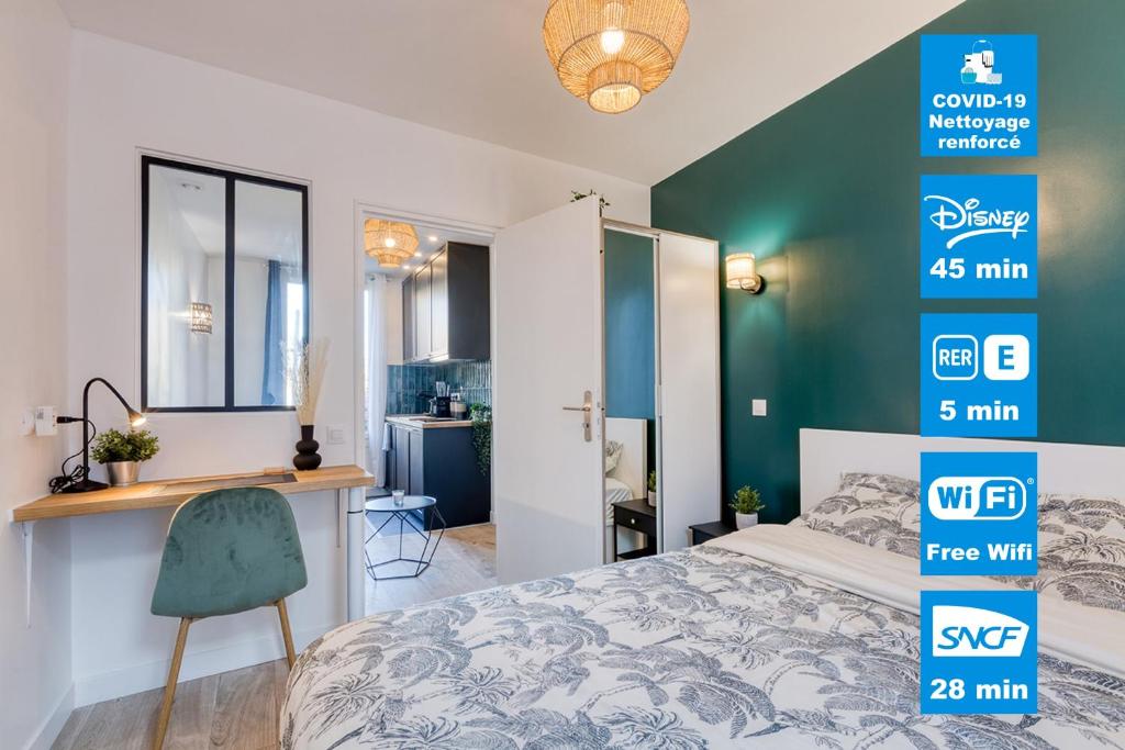 Appartement Magnifique 2 pièces refait à neuf à 400m RER E 43 Rue Jean Jaurès 93130 Noisy-le-Sec