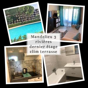 Appartement Mandelieu 3 rivières studio dernier étage B5 les trois rivières bat B5 Avenue Janvier Passero 410 06210 Mandelieu-la-Napoule Provence-Alpes-Côte d\'Azur