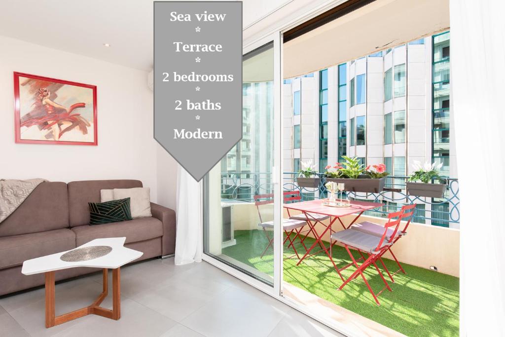 MARRIOTT : 2 BEDS/2 BATHS SEA VIEW Rue Jean-Baptiste Dumas 2, 06400 Cannes