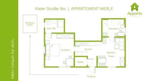 Appartement Appartement Merle Kieler Straße 16a APPARTO Grömitz Kieler Straße 16a Grömitz