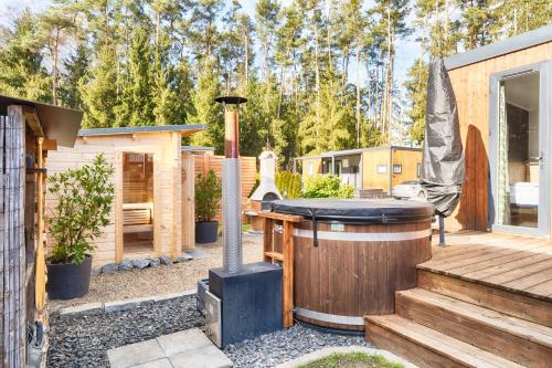 Mobilheim am Murner See - private Sauna + privater Badezuber