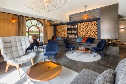 Modern 2BR 5* pool gym spa garage Mont-Blanc view