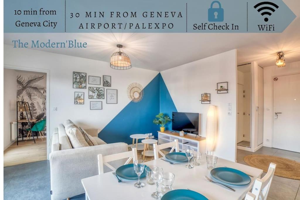 Appartement Modern'Blue - Gare Annemasse à 3min-Genève accès direct 40 Avenue de la Gare 74100 Annemasse