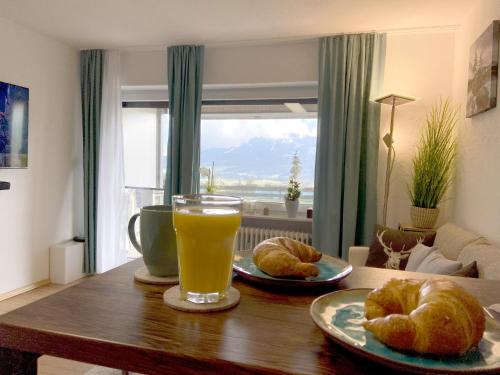 Moderne, 1-Zimmer Ferienwohnung mit Bergblick