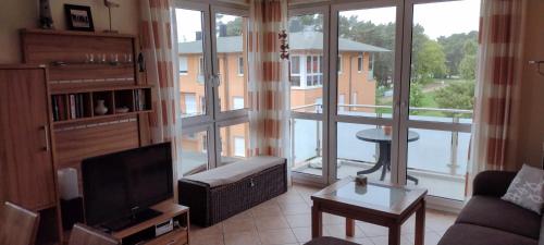 moderne 3-Raum Ferienwohnung Strandmöwe mit Panoramafenster