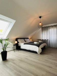 Moderne Wohnung mit Balkon und Blick auf Koblenz