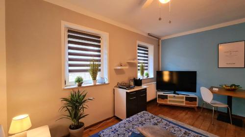 Modernes Einzelzimmer -Room Audrey Hepburn- nahe Frankfurt mit Miniküche
