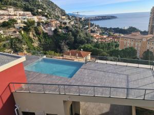 Monaco view, pool, garage, 100 m2 terrace