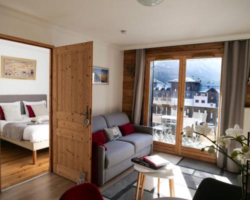 Mont Blanc 43, vue Mont Blanc , balcon, parking