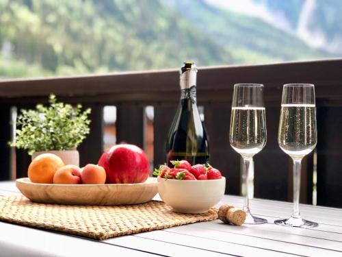 Mont Blanc 43, vue Mont Blanc , balcon, parking