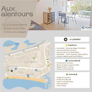Motte du Couchant, 6 personnes, 4 min de la plage, Parking, Climatisation