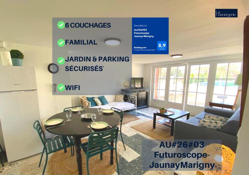 Appartement MOULIN APPART#03 Futuroscope-LaConciergerie 26 Rue du Moulin 86130 Jaunay-Clan