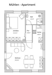 Appartement Mühlen-Apartment im Herrenhaus Rheinblick Beekscher Weg 66 46509 Xanten Rhénanie du Nord - Westphalie