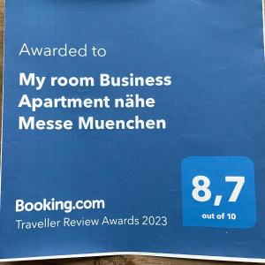 Myroom Nähe Messe Bussiness Apartment