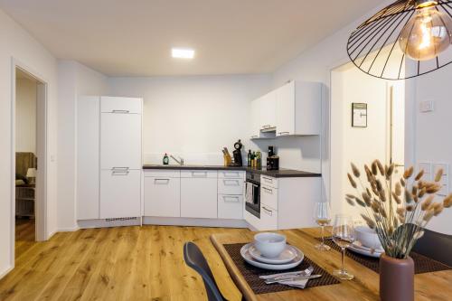 Neubau Business-/Ferienappartement mit zwei Zimmern, Küche, Balkon, PKW-Stellplatz