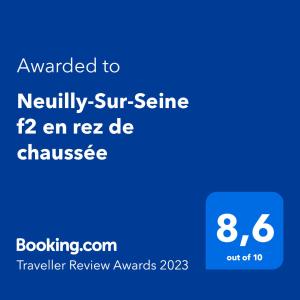 Neuilly-Sur-Seine f2 en rez de chaussée