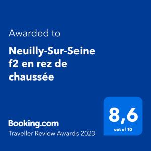 Appartement Neuilly-Sur-Seine f2 en rez de chaussée 169 Avenue Achille Peretti 92200 Neuilly-sur-Seine Île-de-France