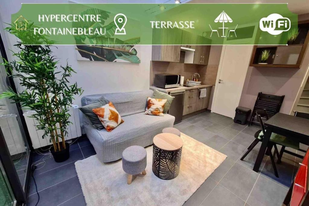 New Hypercenter Appart'Hôtel Sweet Green RDC, cour indépendante 24 Rue de France, 77300 Fontainebleau