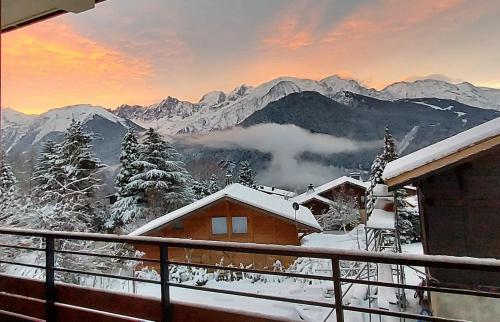 New Spacious Appart. Incredible view of Mt Blanc