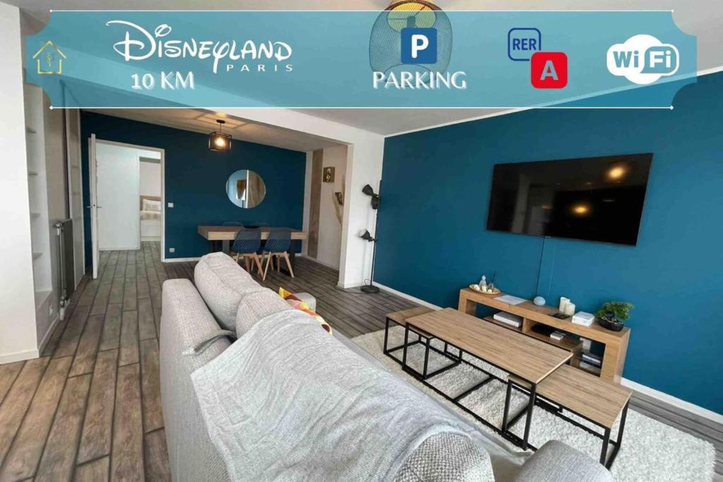 Appartement Next to Disney Appart'Hôtel Le Rêve Bleu 2ème étage 13 Rue Jules Vallès 77200 Torcy