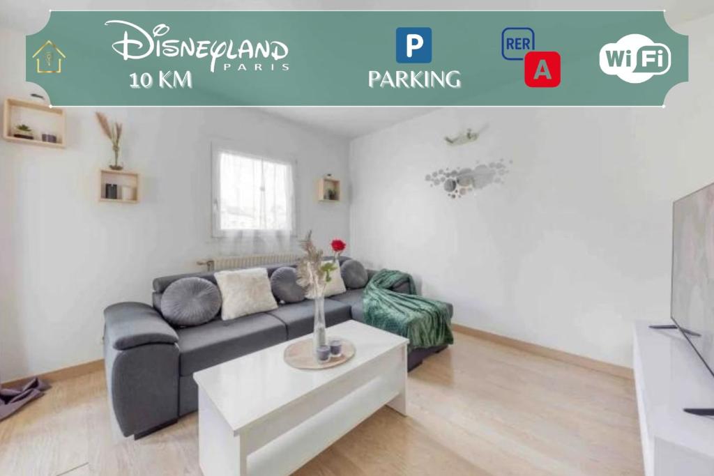 Appartement Next to Disney- Appart'Hôtel Palm Spring 11 Rue Pablo Neruda 4EME ETAGE 77200 Torcy